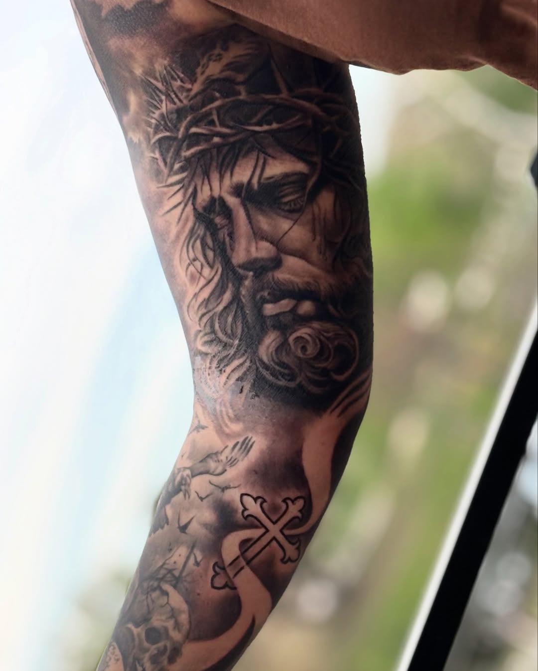 Tattoo by @bon_zippa_tattoos — black_and_grey, realism