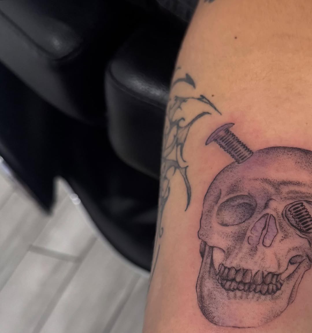 Tattoo by @reytatu โ black_and_grey, realism
