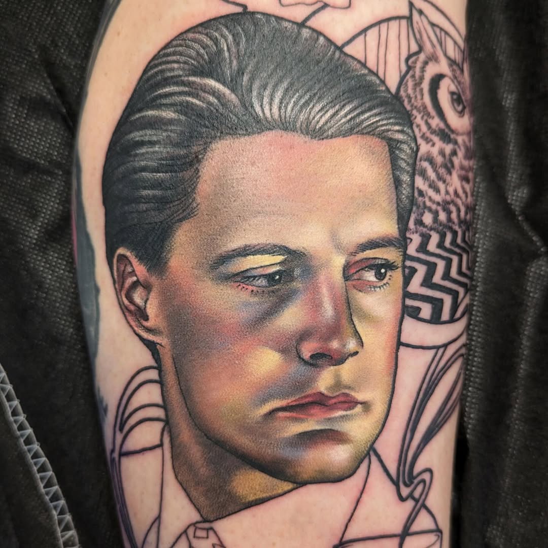 Tattoo by @robotattoos — realism, black_and_grey