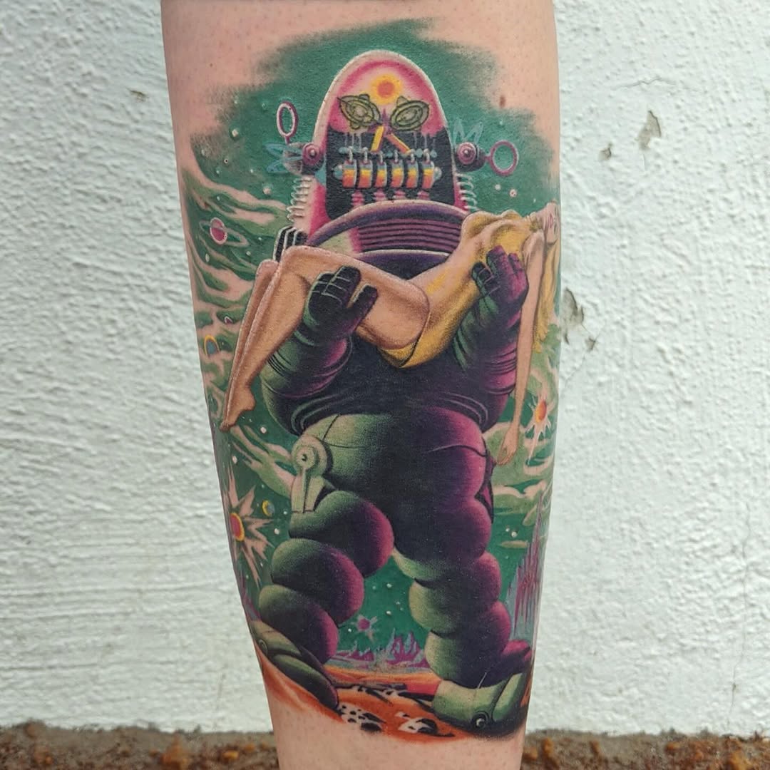 Tattoo by @robotattoos — realism, new_school