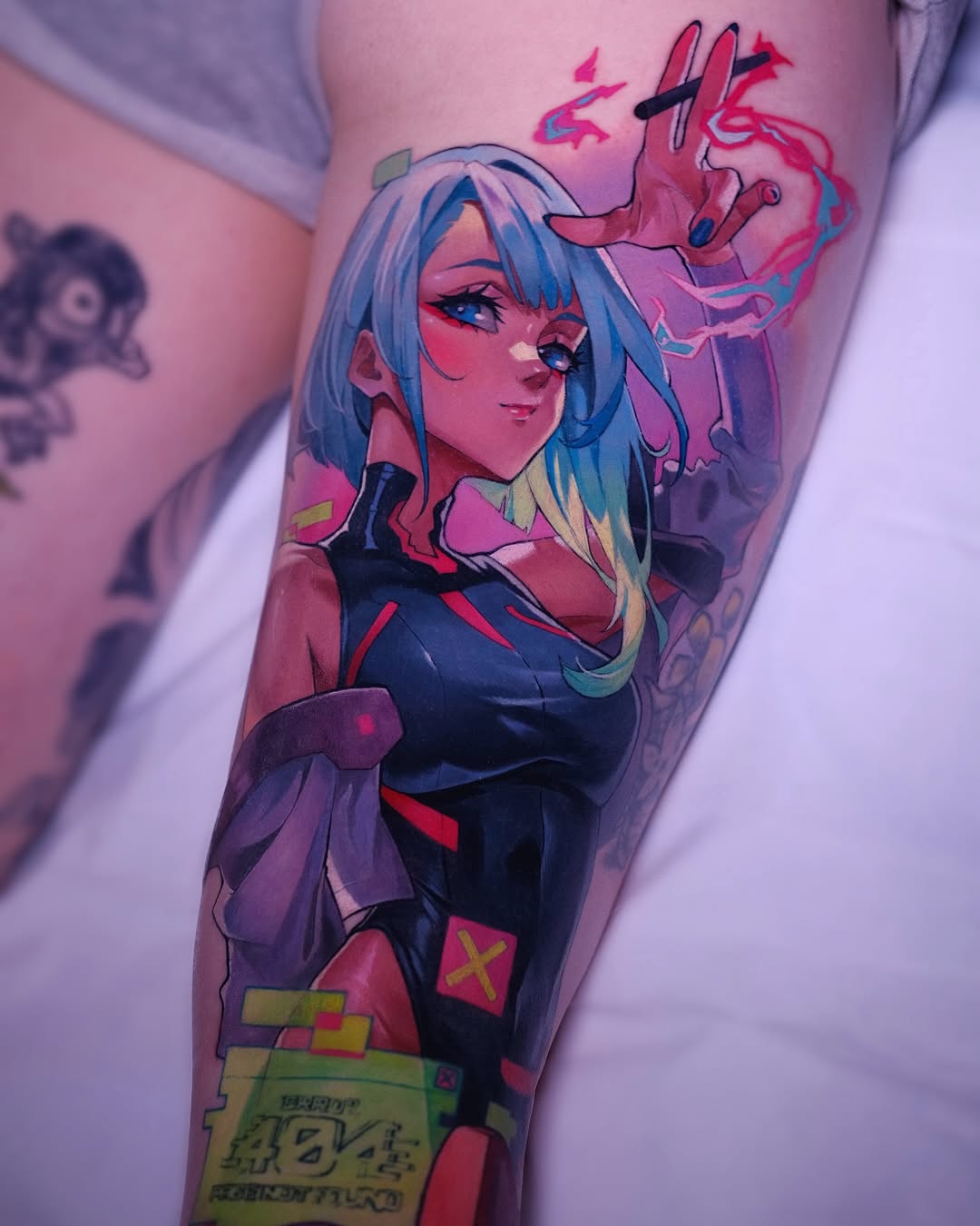 Tattoo by @green.vesper — anime, new_school