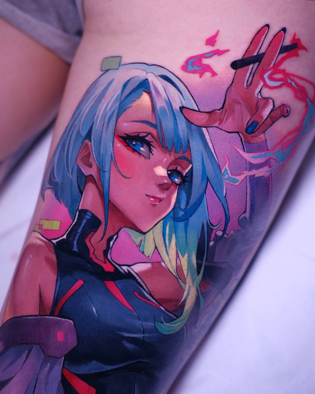 Tattoo by @green.vesper — anime, realism