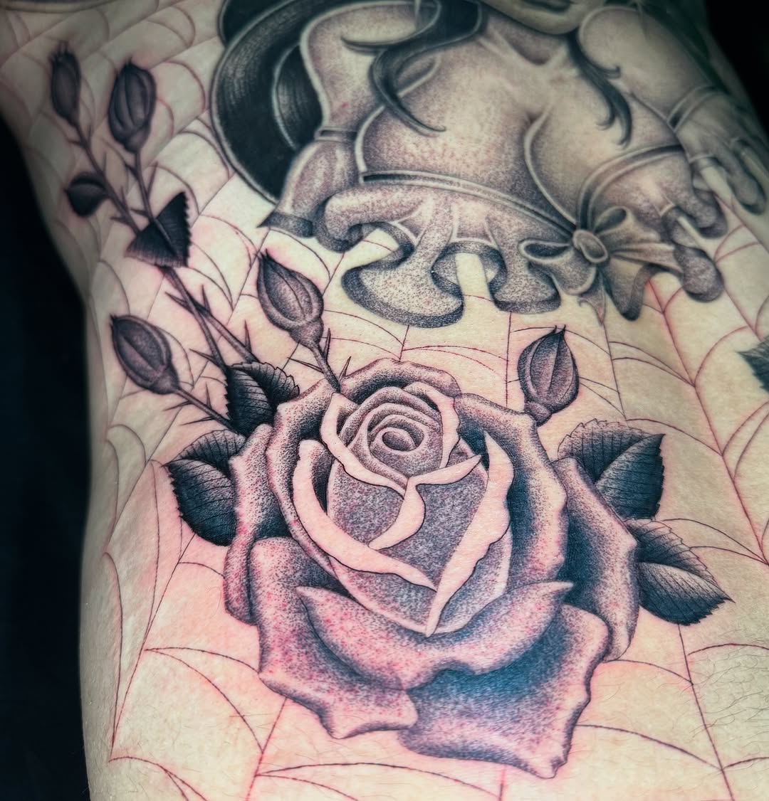 Tattoo by @aintnothinbutagthang817 β black_and_grey, realism