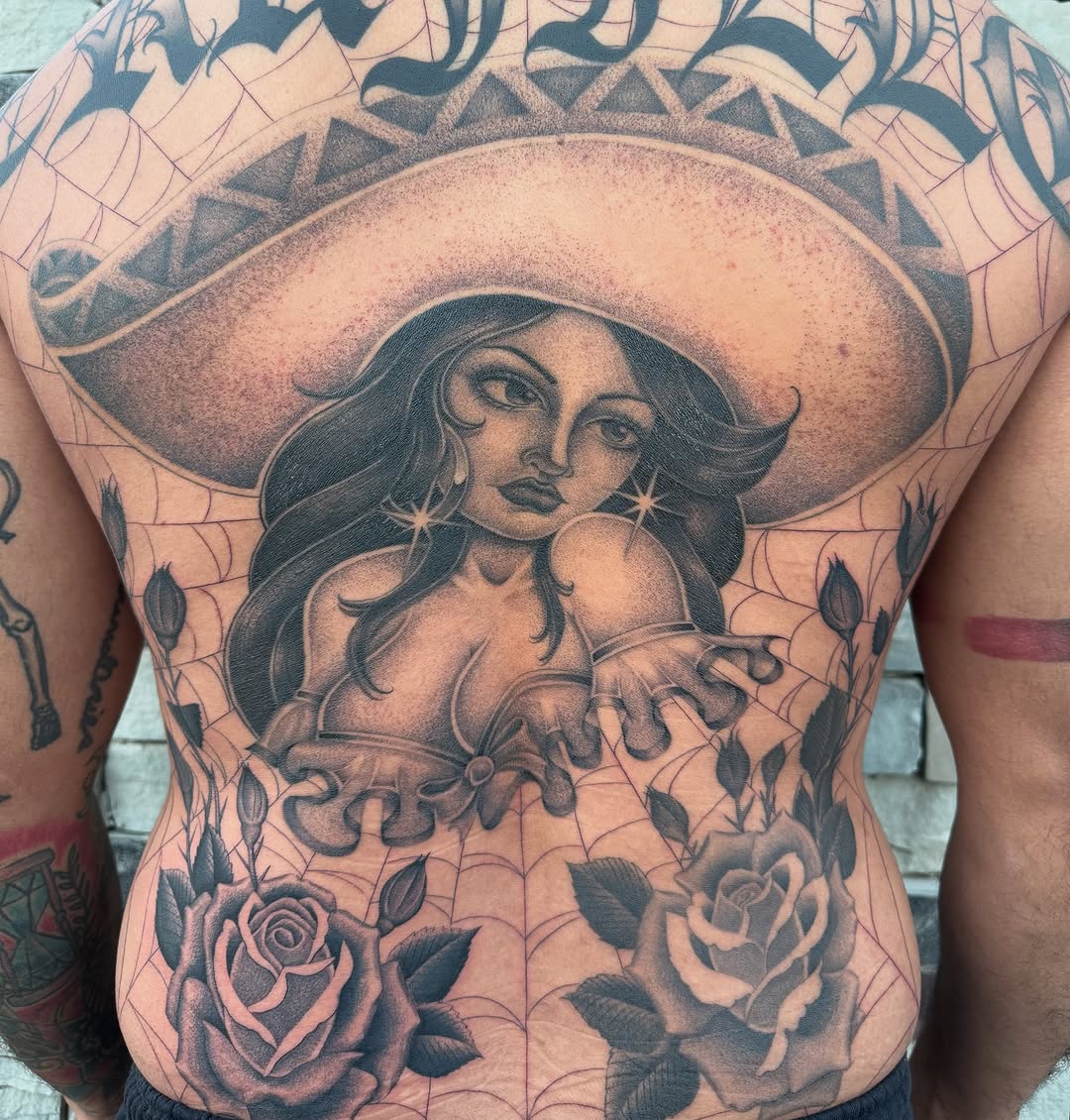 Tattoo by @aintnothinbutagthang817 β chicano, black_and_grey