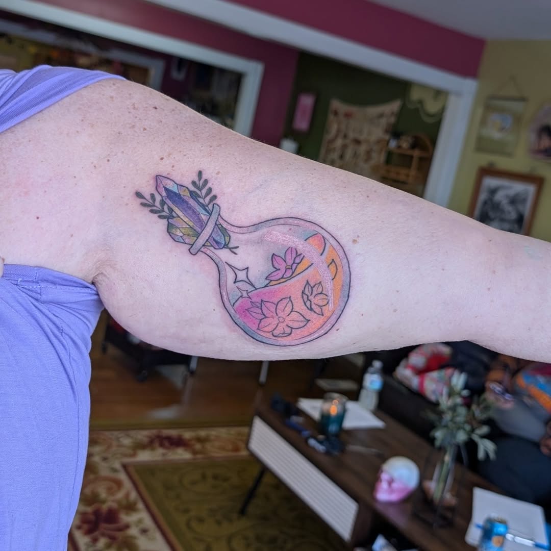 Tattoo by @randi.ink — new_school, illustrative