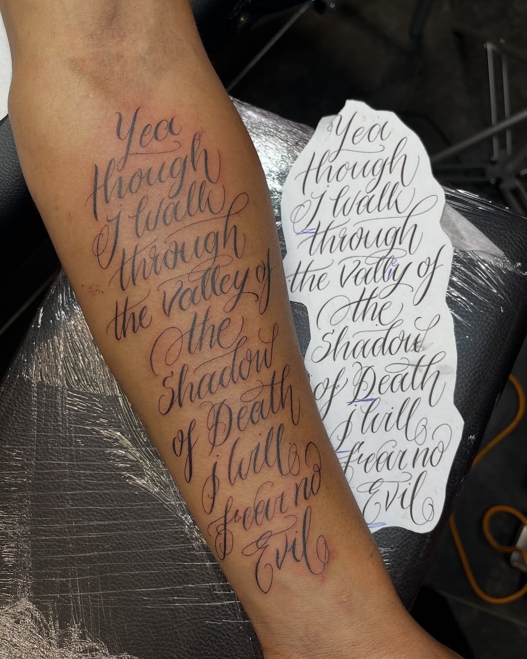 Tattoo by @nicol.ink_ — lettering_script, fine_line