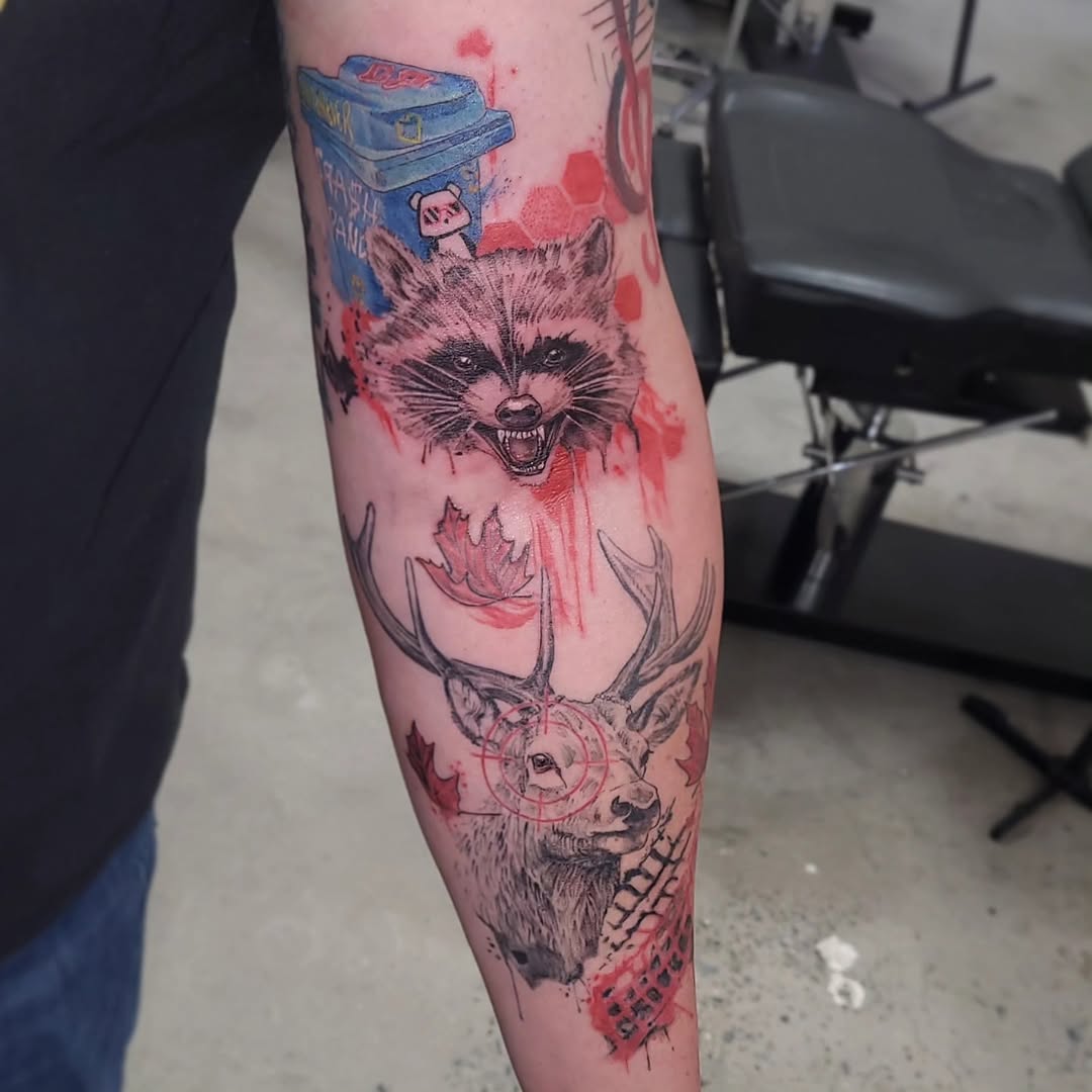Tattoo by @_lydiathetattoolady — trash_polka