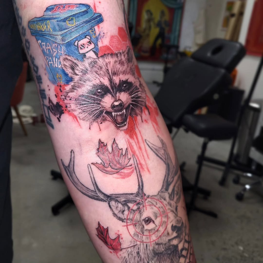 Tattoo by @_lydiathetattoolady — trash_polka