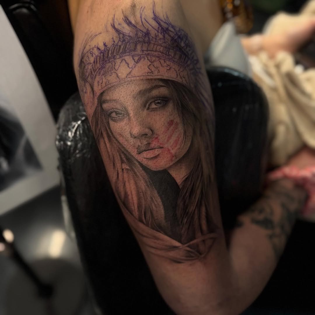 Tattoo by @kannyka.tattoo β realism, black_and_grey