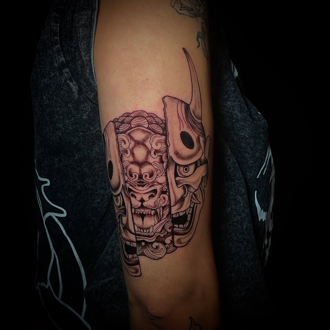 Tattoo by @moogietats — japanese_irezumi, black_and_grey