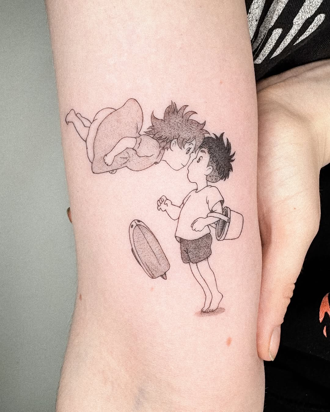 Tattoo by @inkedwithco β anime, fine_line