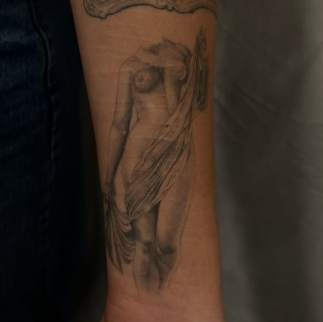 Tattoo by @softnddirty — realism, black_and_grey
