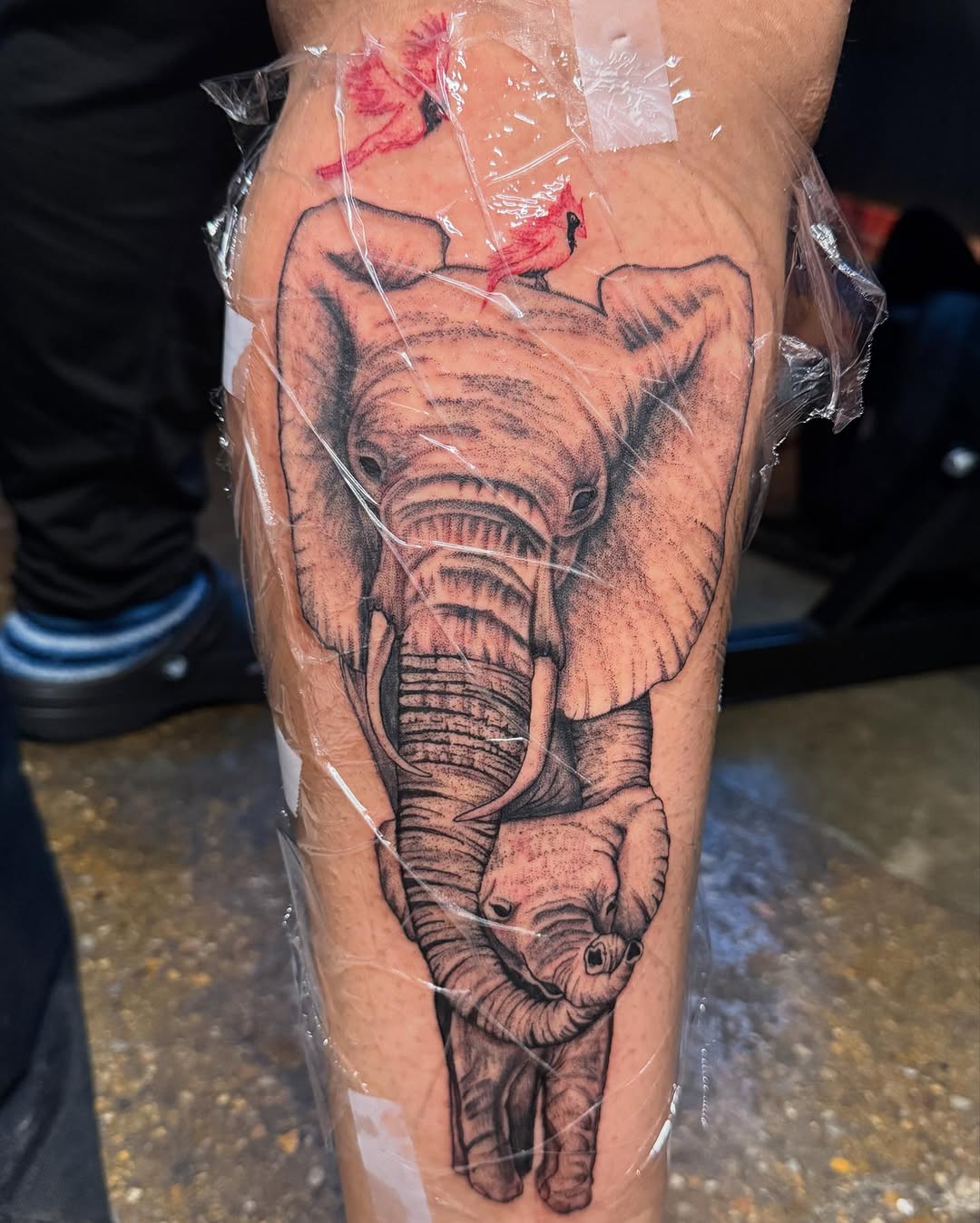 Tattoo by @tatssbydess — realism, dotwork