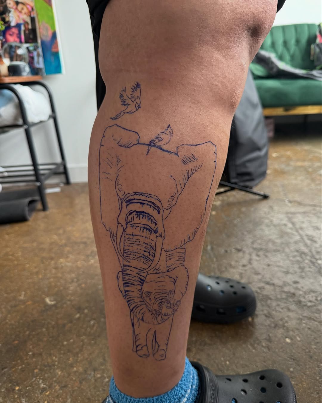 Tattoo by @tatssbydess — illustrative, sketch