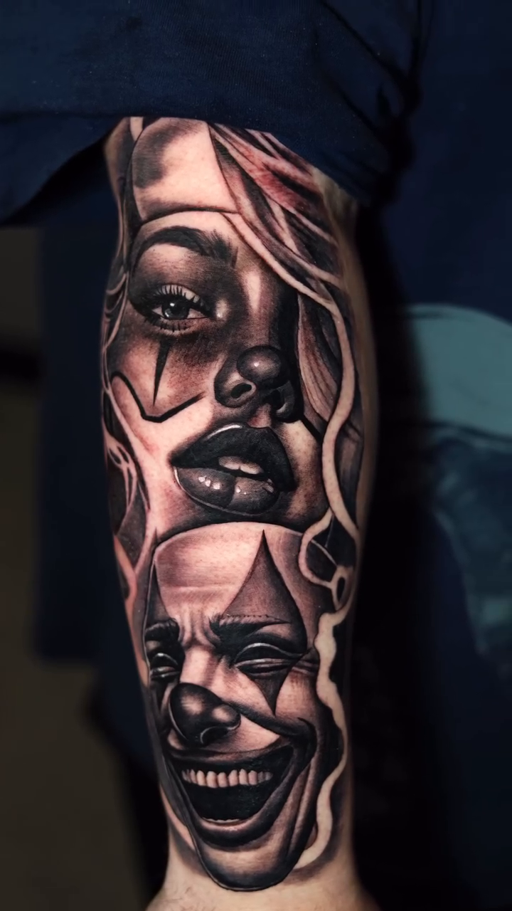 Tattoo by @arenastattoo — black_and_grey, realism
