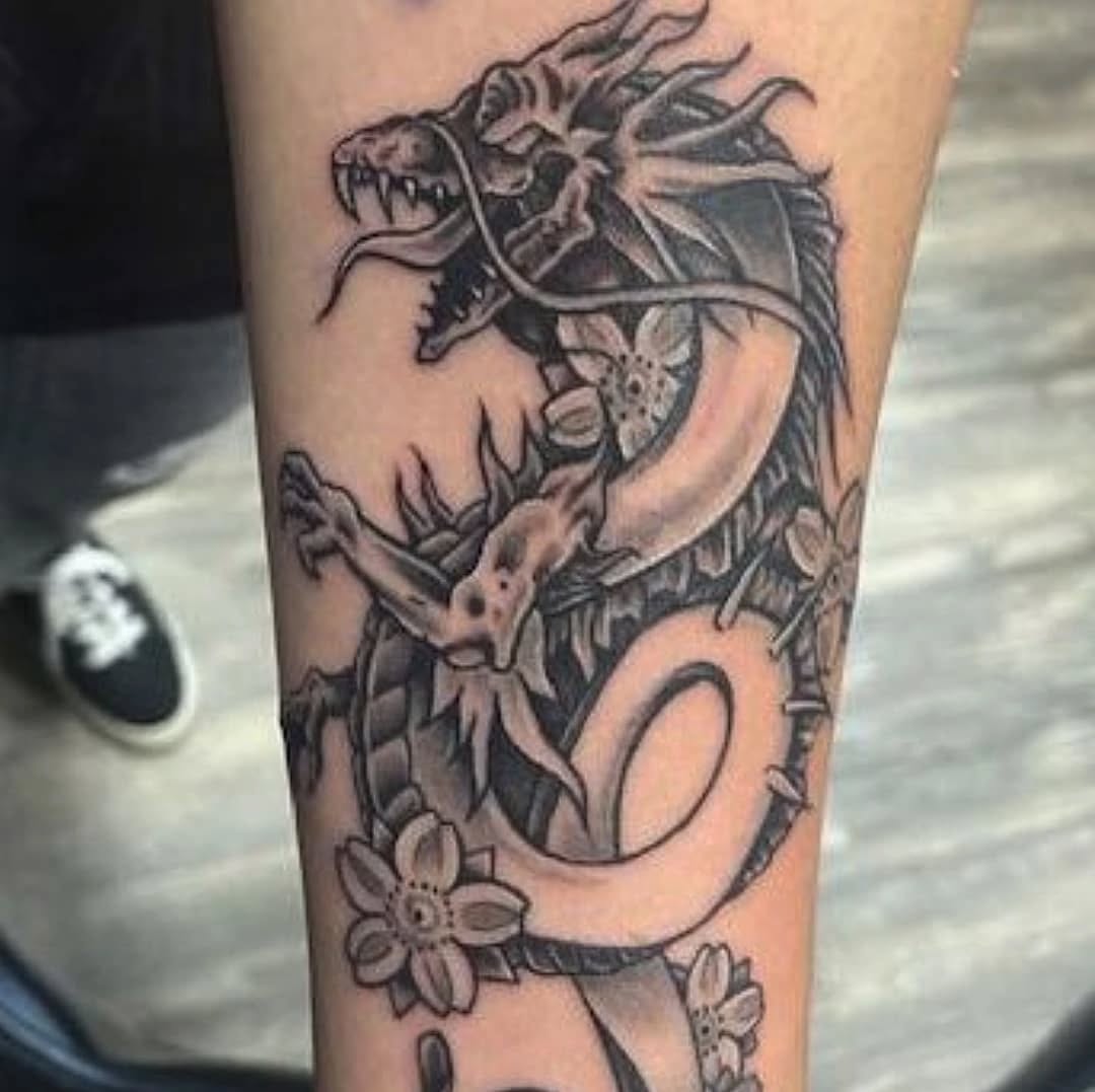 Tattoo by @franklinstein99 — japanese_irezumi, black_and_grey