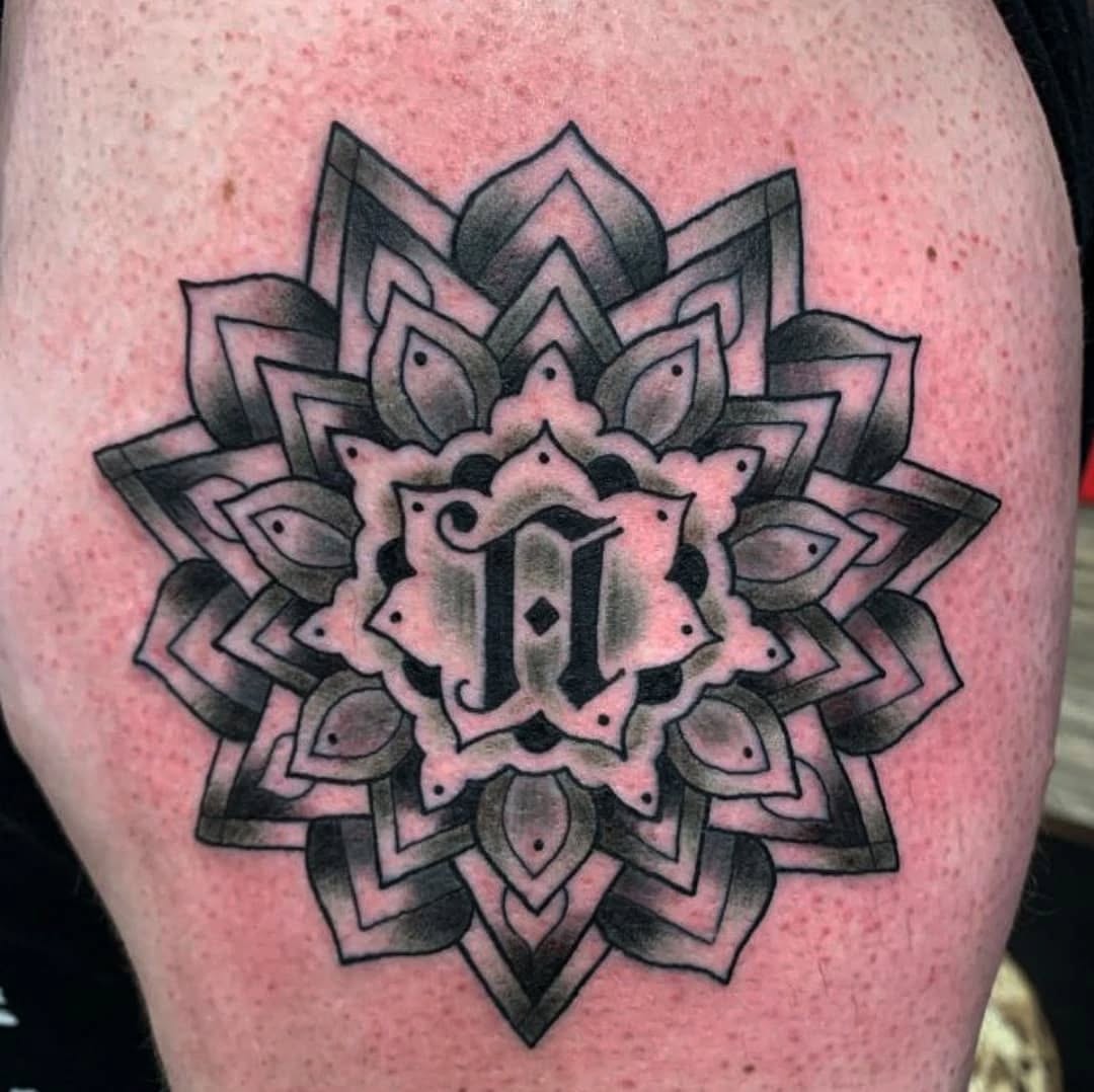 Tattoo by @franklinstein99 — geometric, black_and_grey