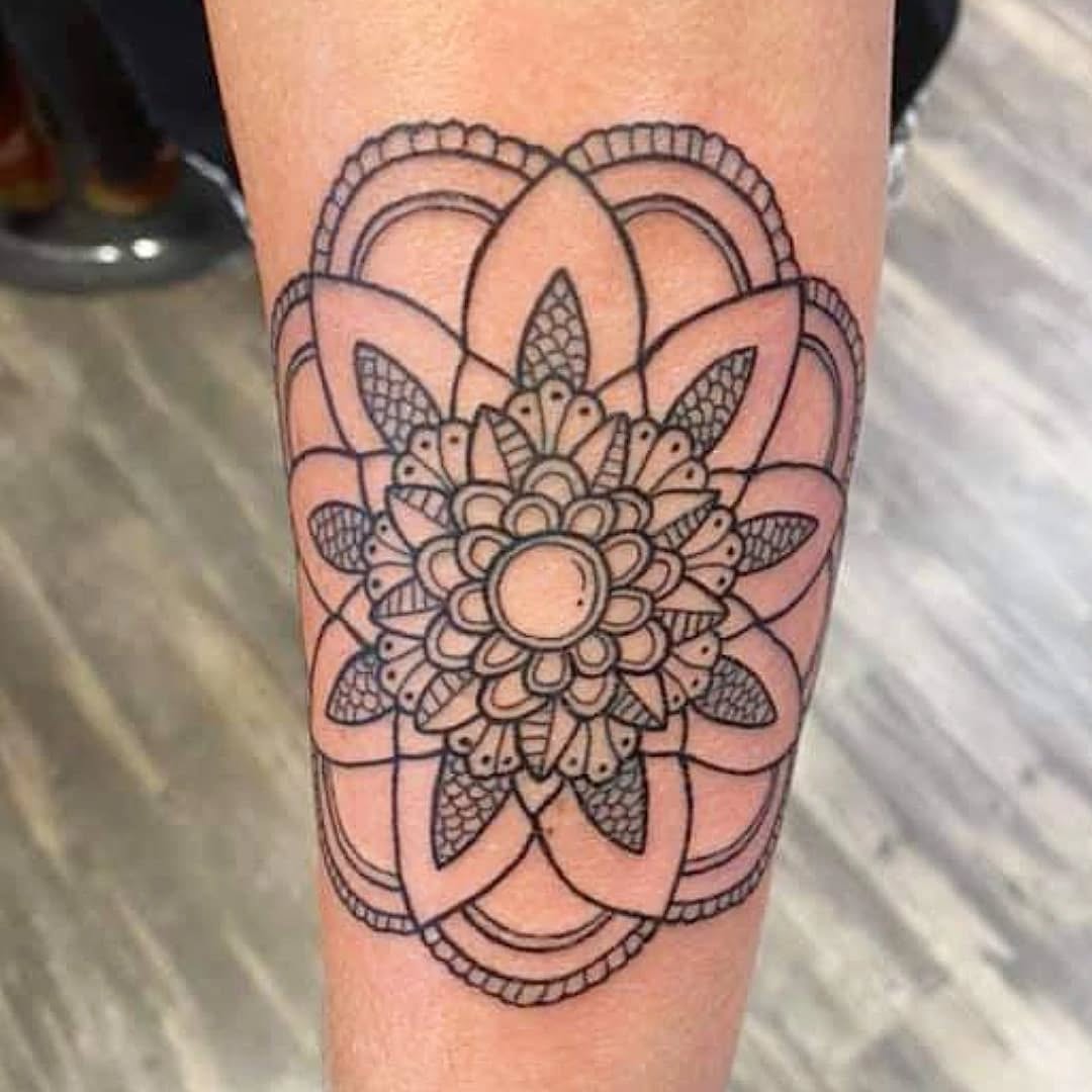 Tattoo by @franklinstein99 — geometric, dotwork