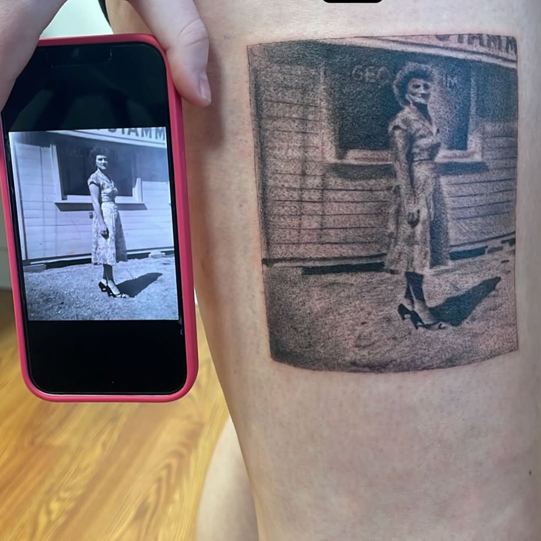 Tattoo by @tobiaztattooz — realism, black_and_grey