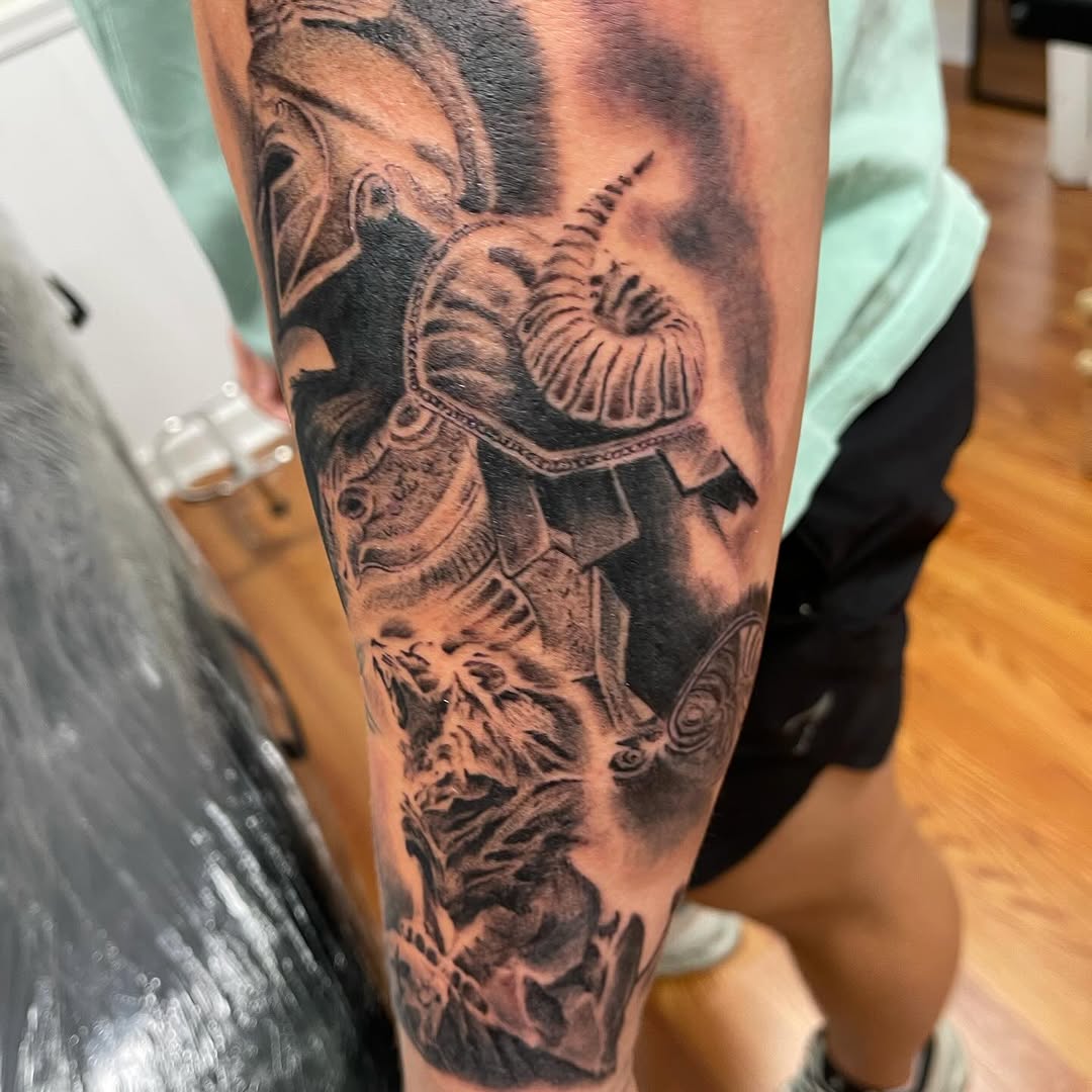 Tattoo by @tobiaztattooz — black_and_grey, realism