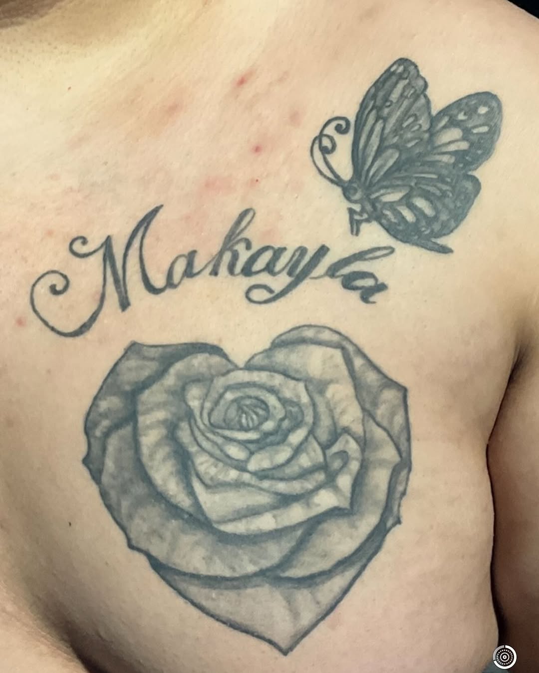 Tattoo by @milesromerotattoos — lettering_script, black_and_grey
