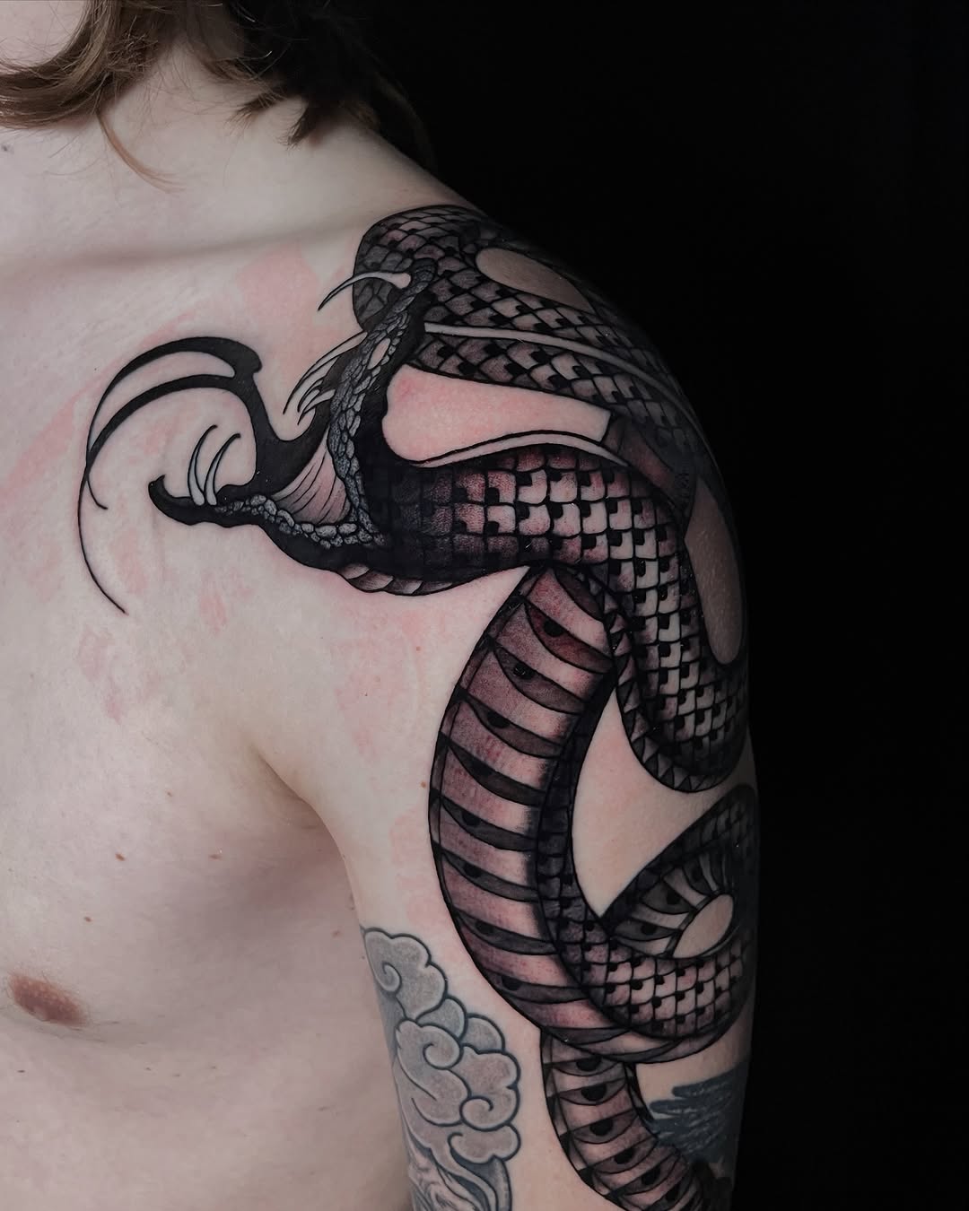 Tattoo by @amc.tattoos — japanese_irezumi, black_and_grey