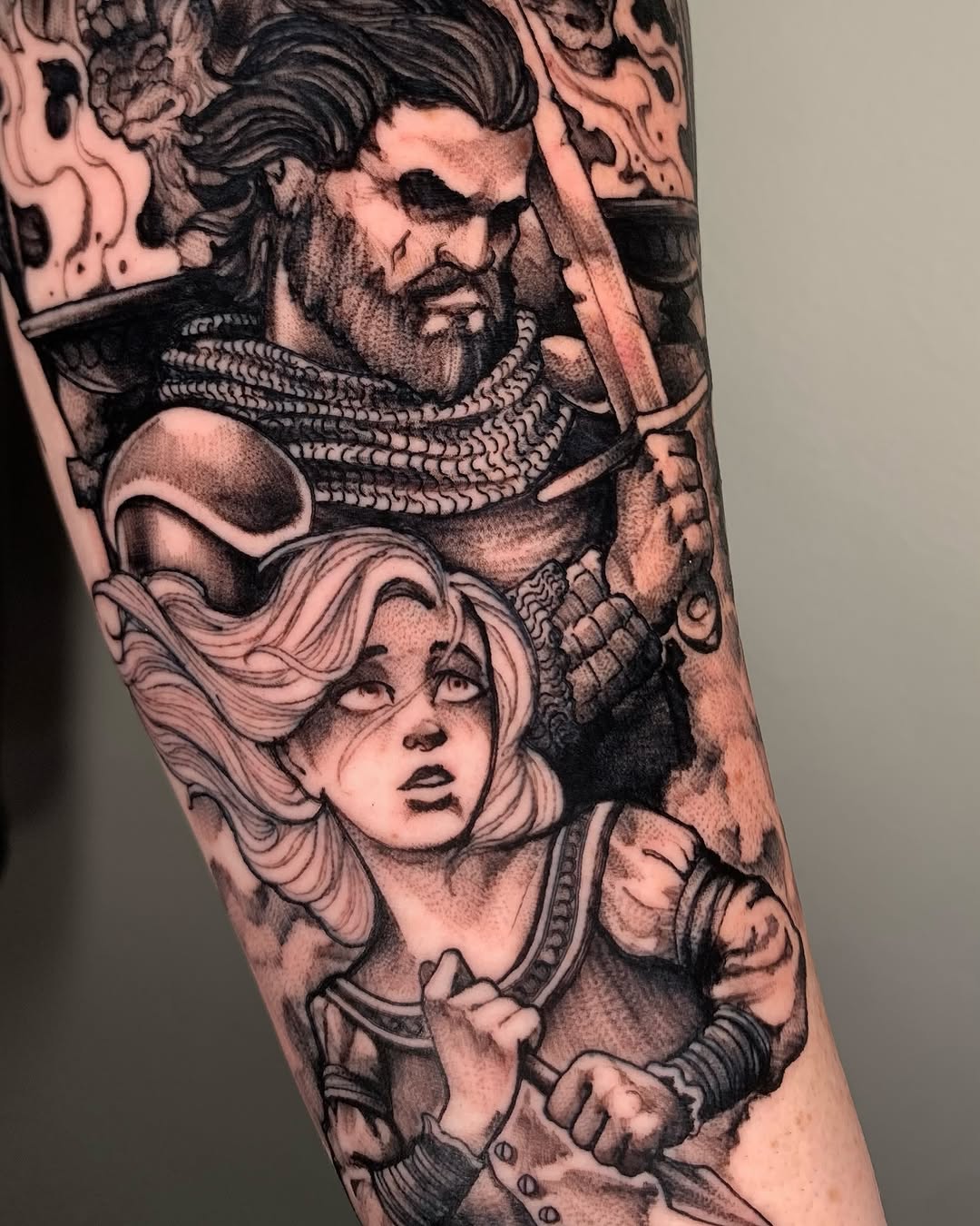 Tattoo by @dylansmith_ink — black_and_grey