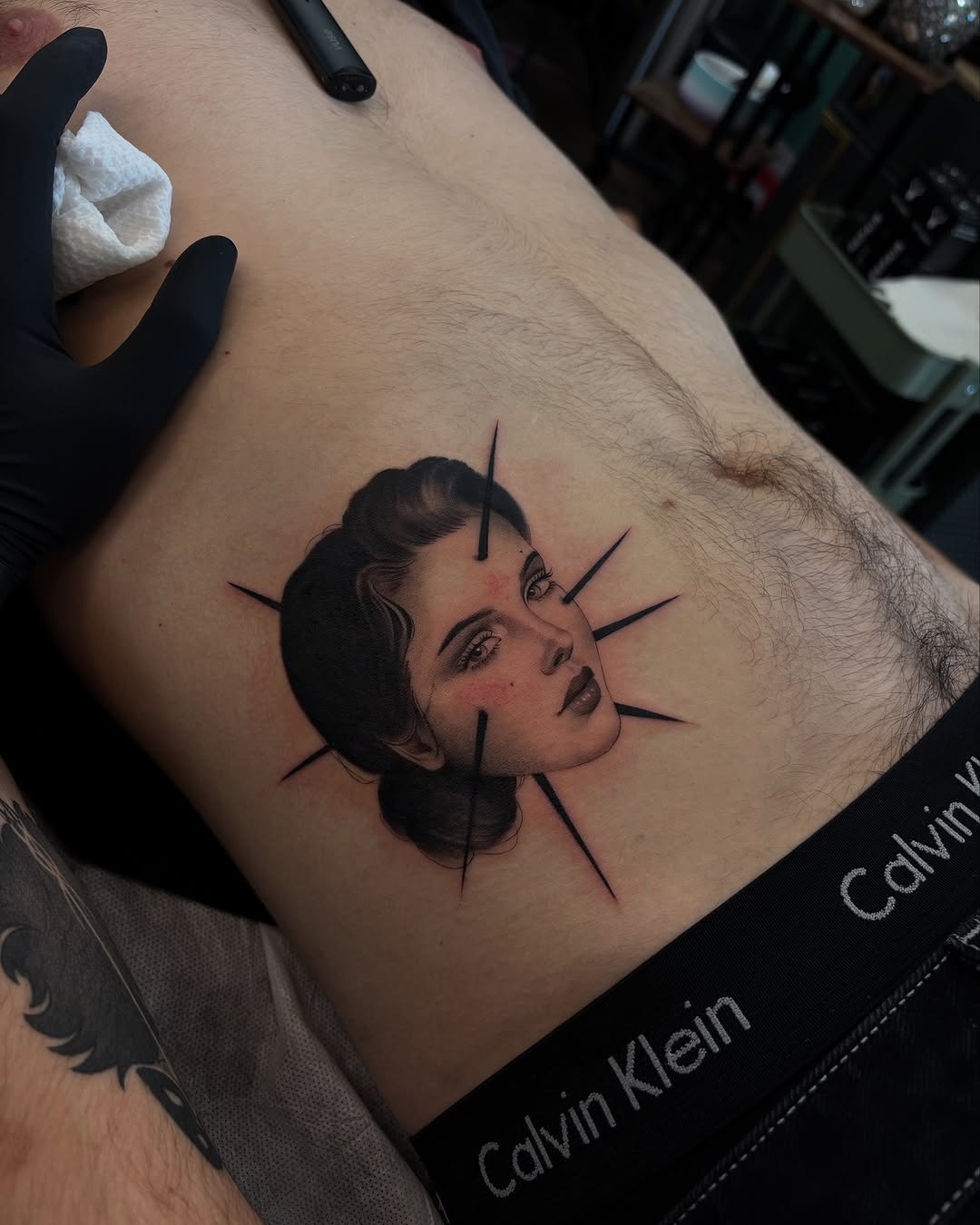 Tattoo by @tattoosbymeach — black_and_grey, realism