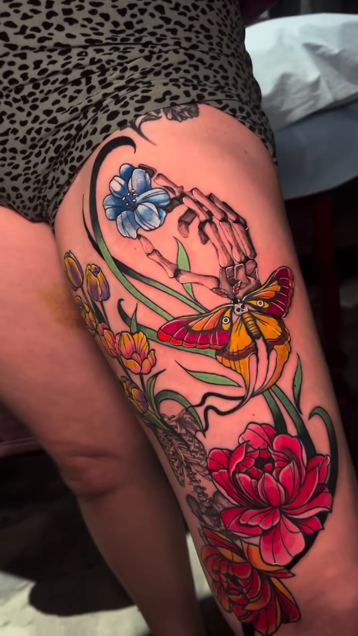 Tattoo by @kastle.pokes — neo_traditional, realism