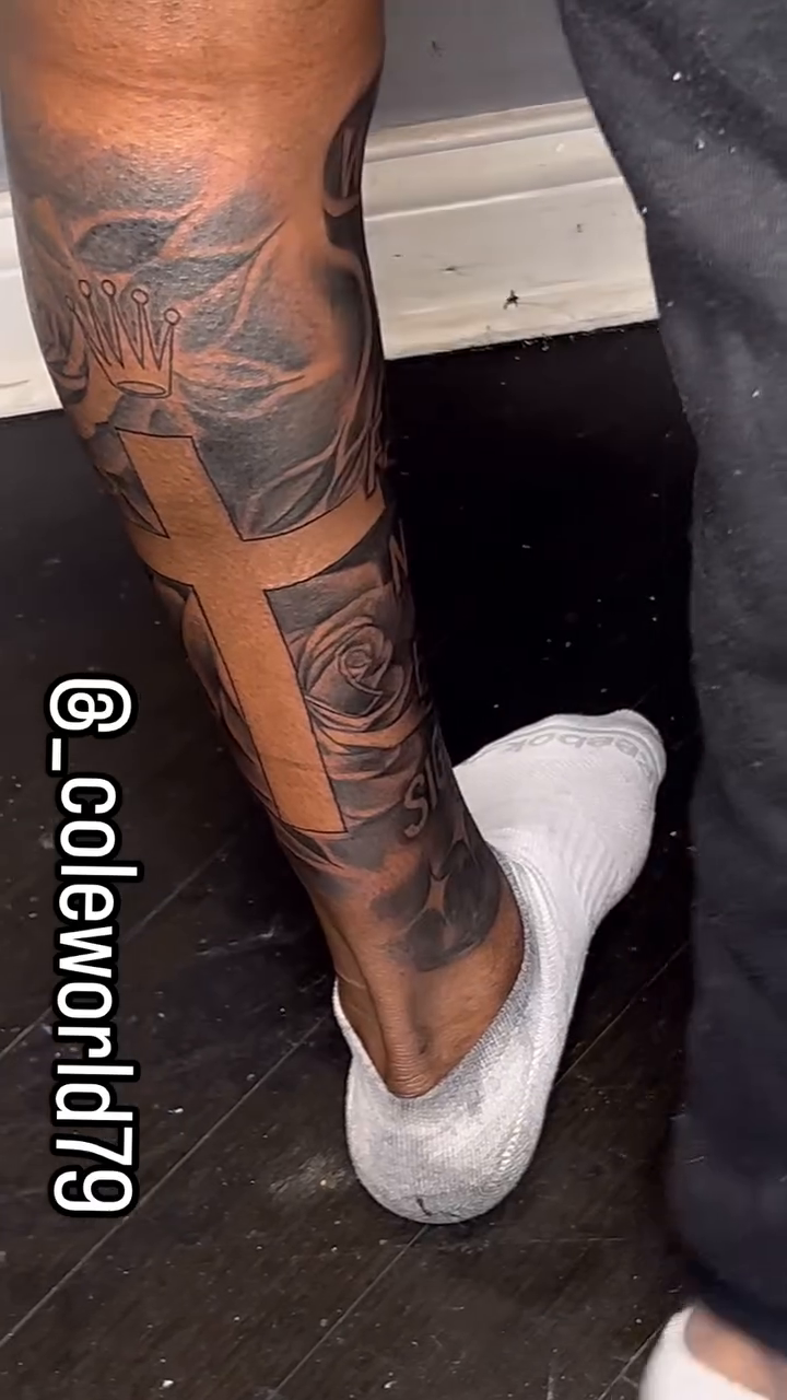Tattoo by @_coleworld79 — realism, black_and_grey
