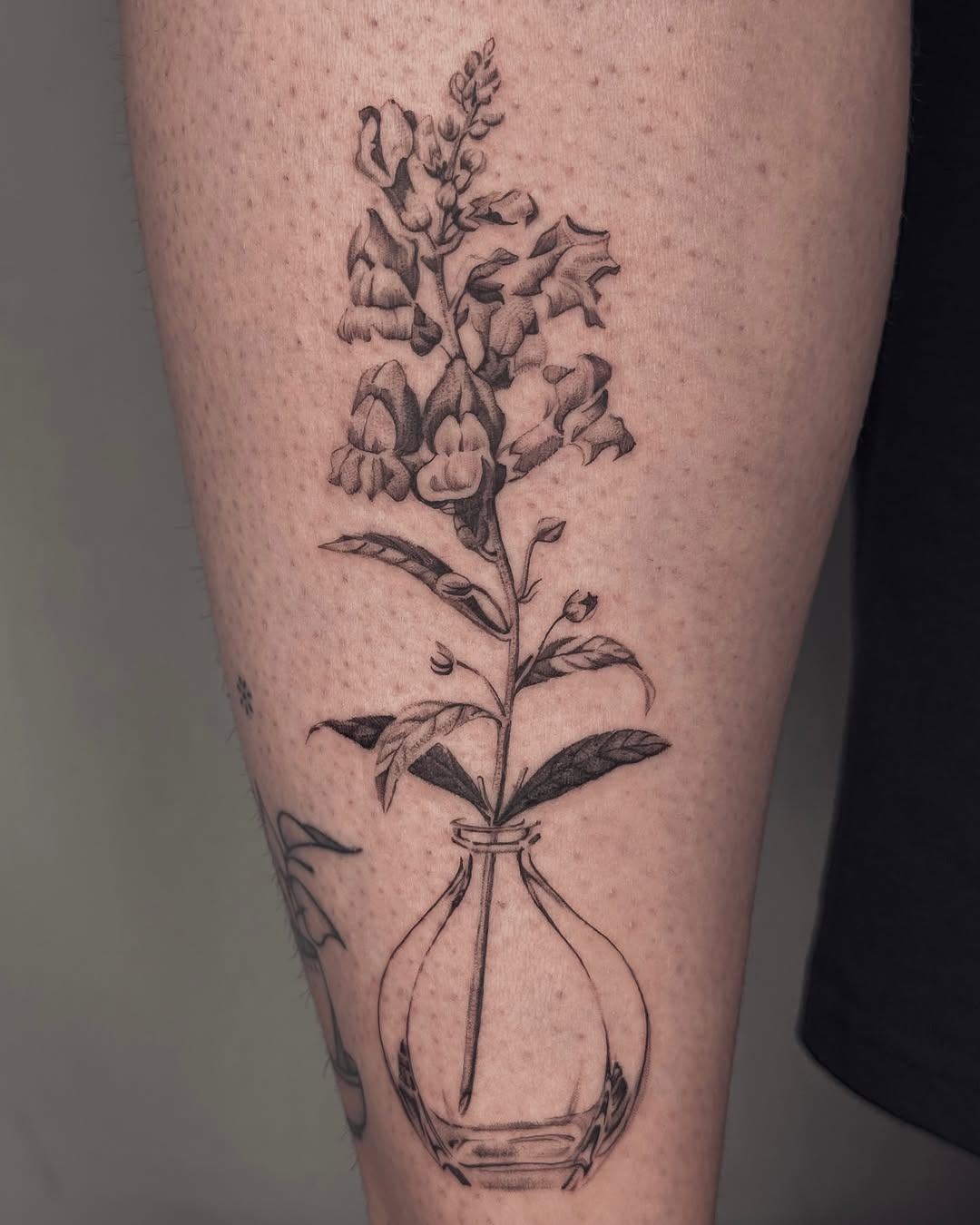 Tattoo by @cailintattoos — illustrative, black_and_grey