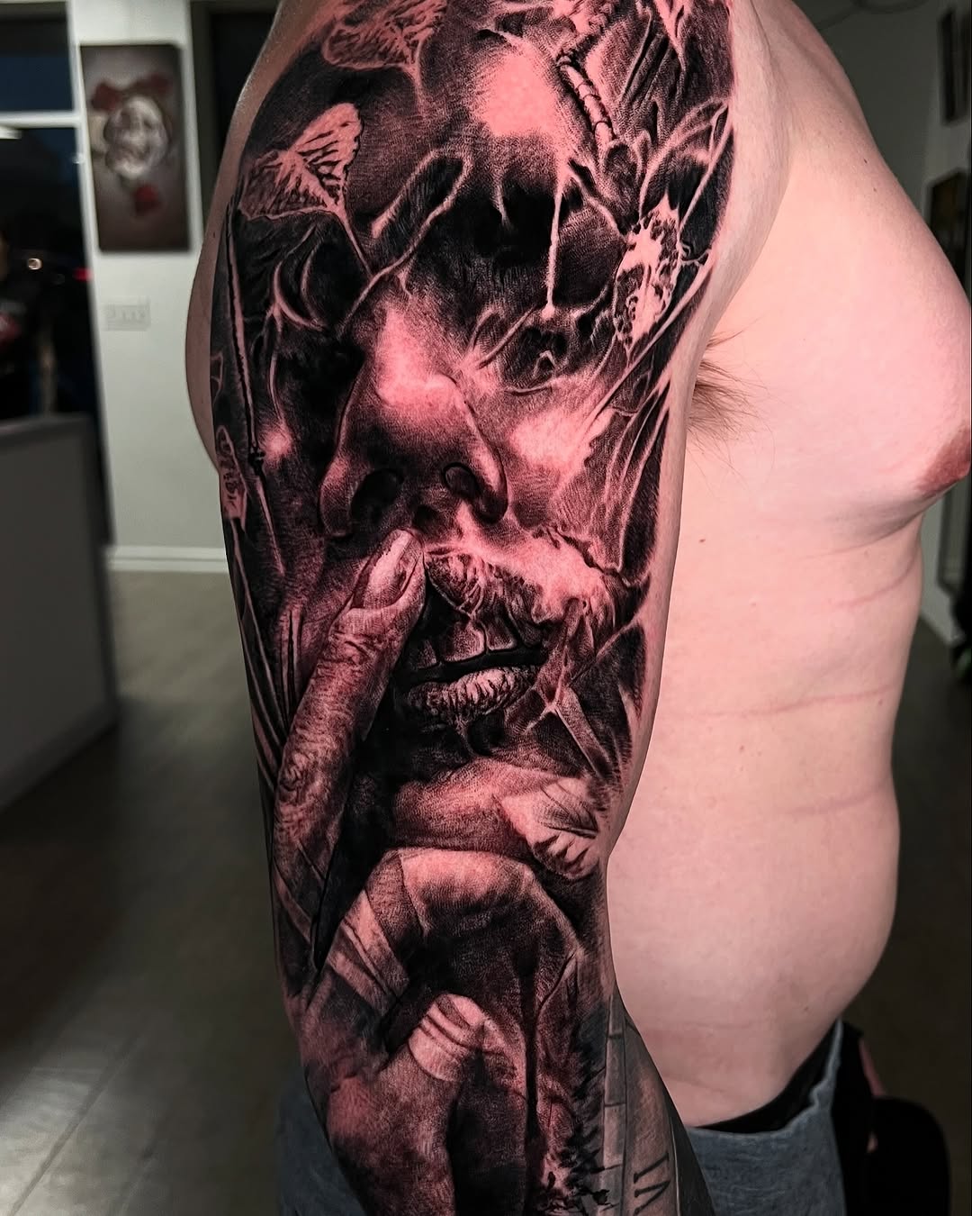Tattoo by @joedejoya — realism, black_and_grey