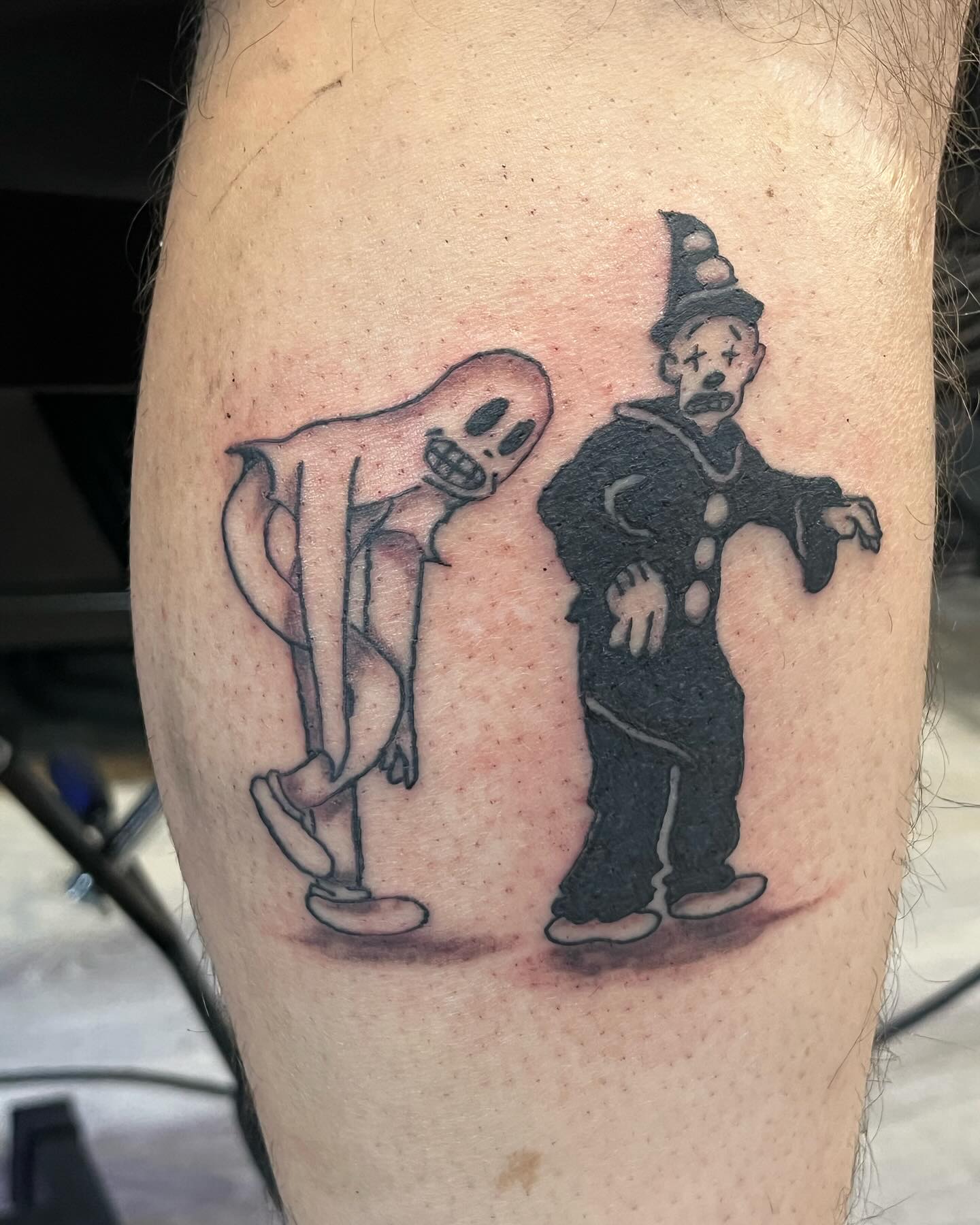 Tattoo by @jaygraceinks — black_and_grey, illustrative