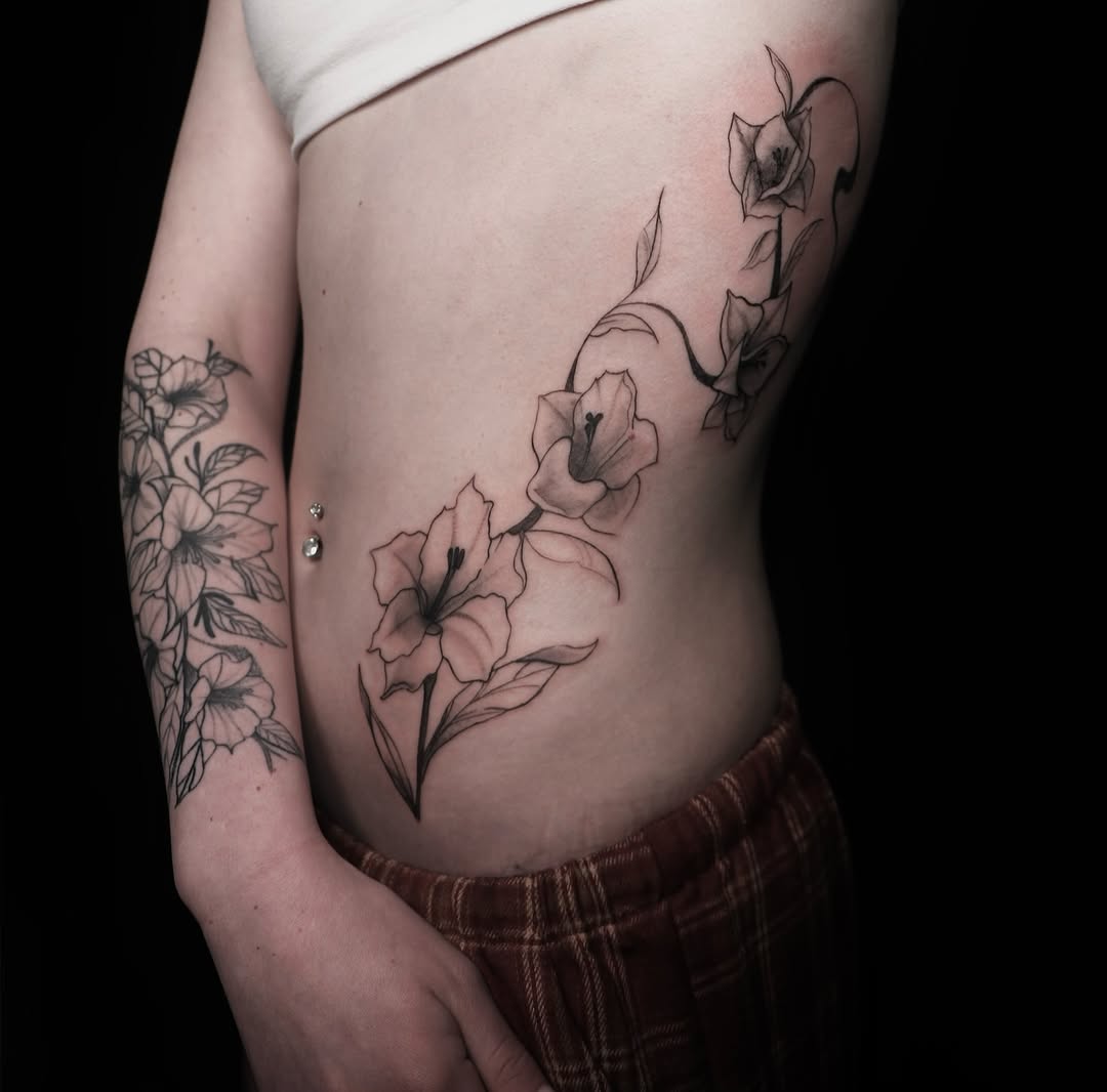 Tattoo by @love222tattoo — illustrative, black_and_grey