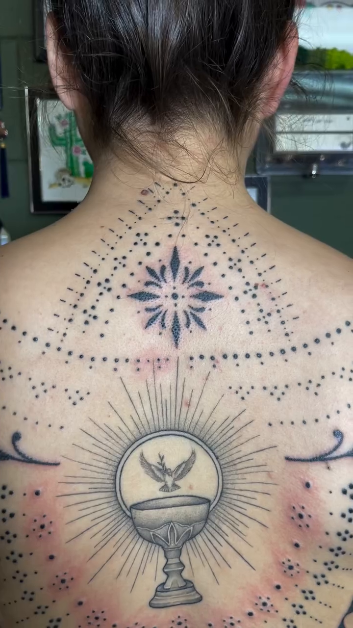 Tattoo by @permanent_pokes_ — black_and_grey, ornamental