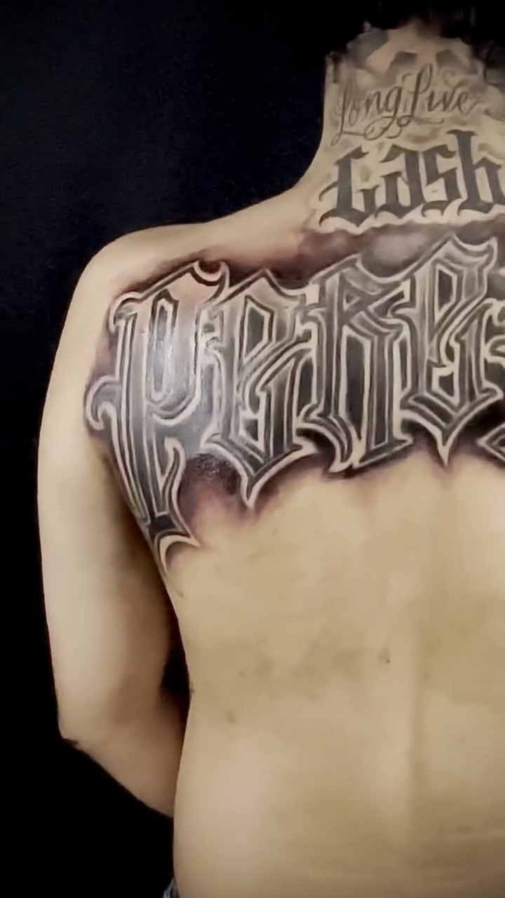 Tattoo by @jettskii_jitt_ — lettering_script, black_and_grey