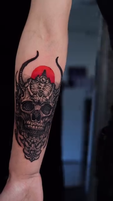 Tattoo by @eclipsedscarletart โ blackwork, illustrative