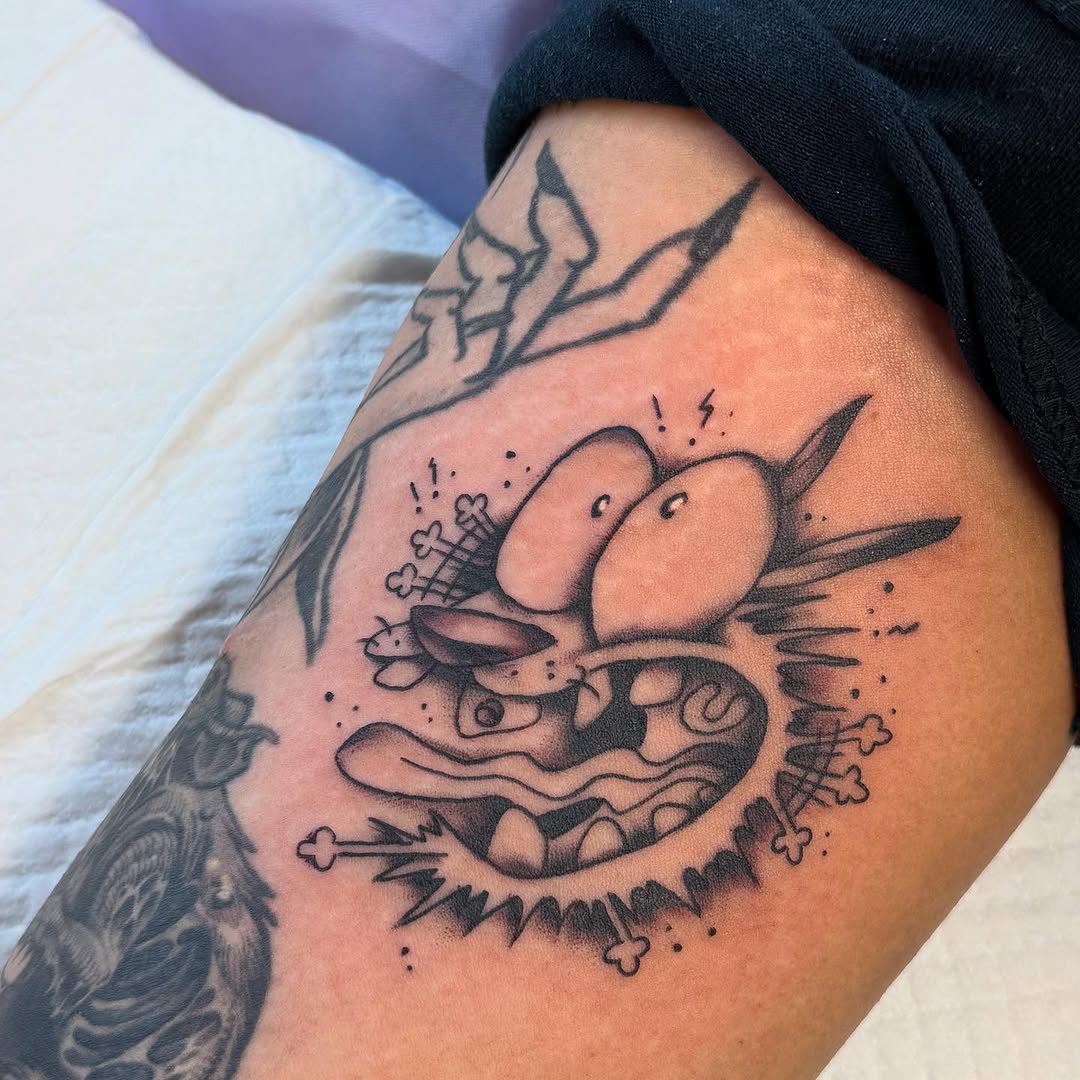 Tattoo by @chelstattoos — illustrative, anime