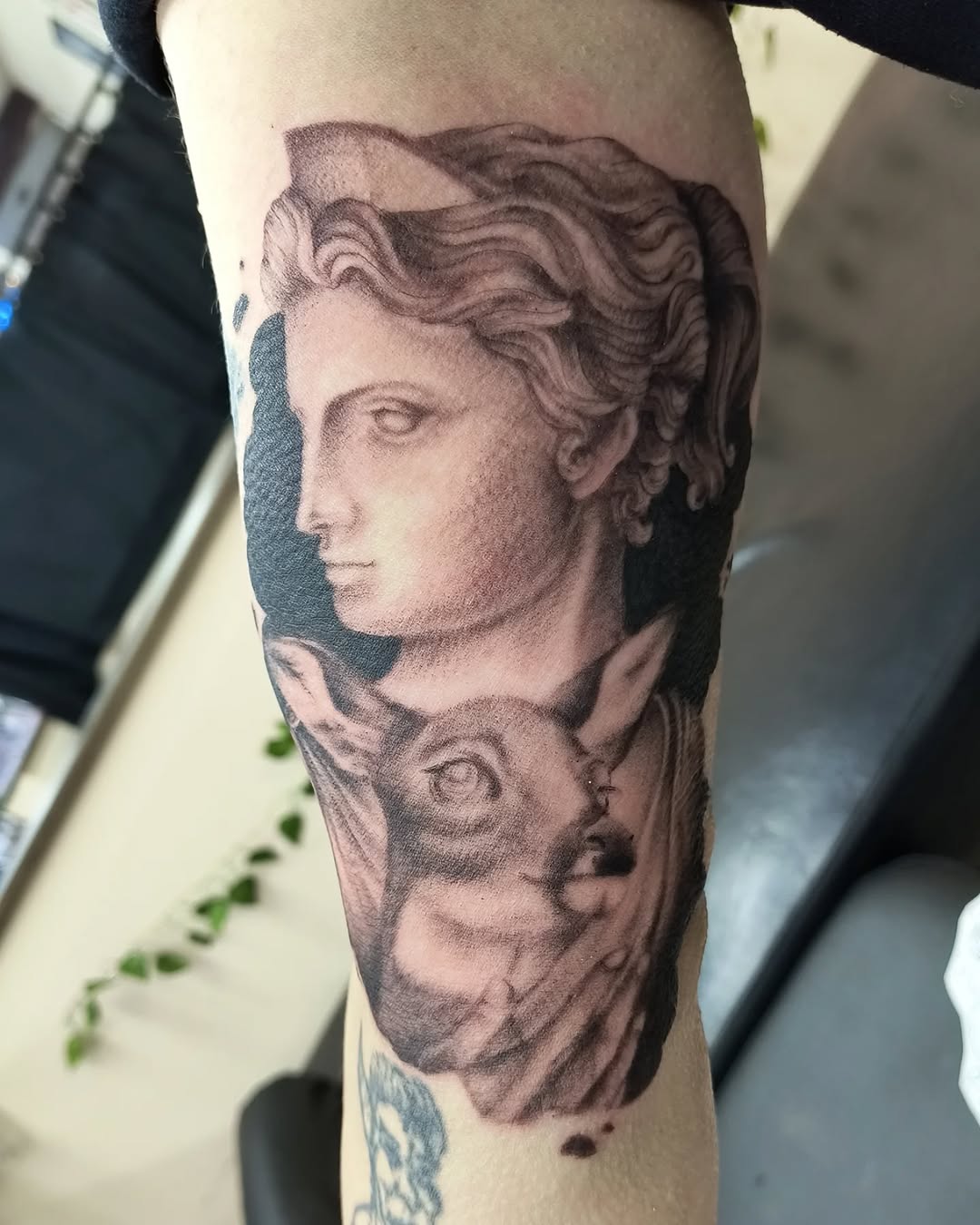 Tattoo by @yourferalfriend β black_and_grey, realism