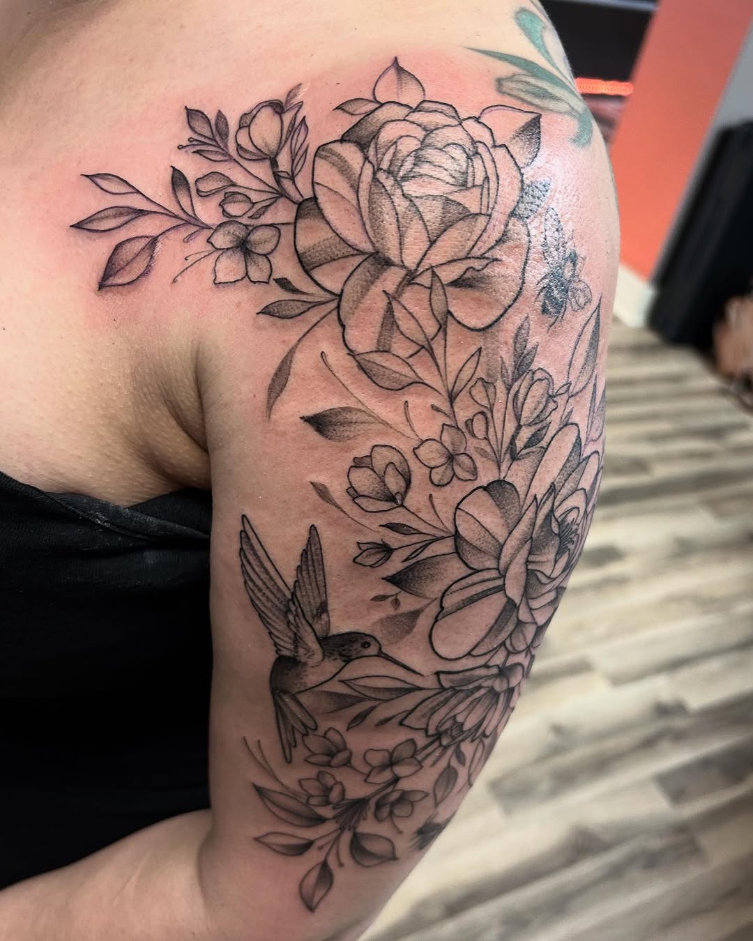 Tattoo by @thedanschuster — black_and_grey