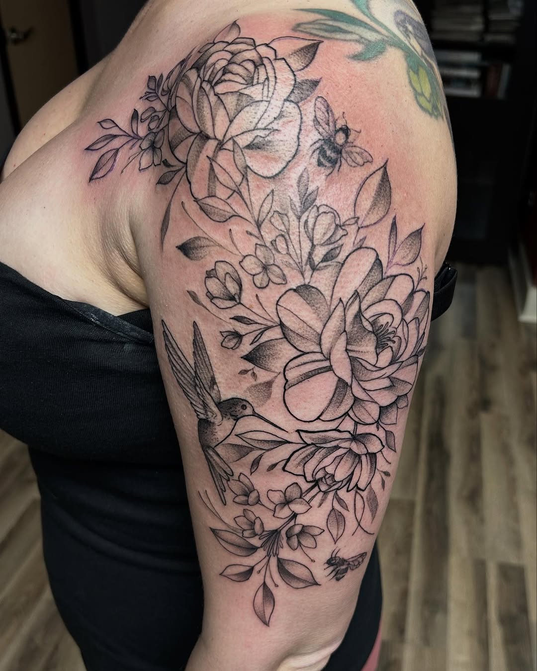 Tattoo by @thedanschuster — black_and_grey