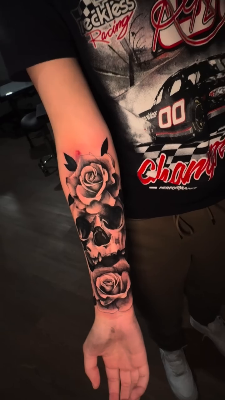 Tattoo by @zeaatattoos — dark_realism, black_and_grey