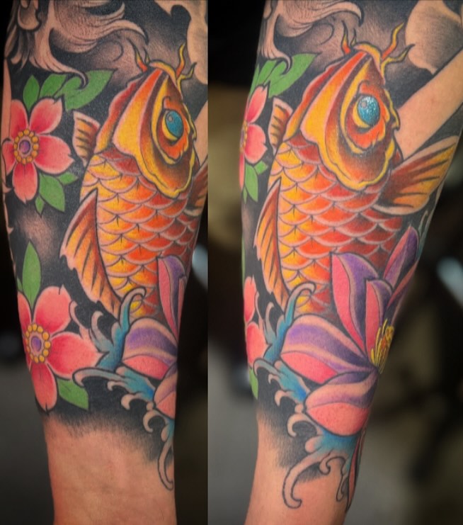 Tattoo by @codywolfetattoo โ japanese_irezumi, illustrative