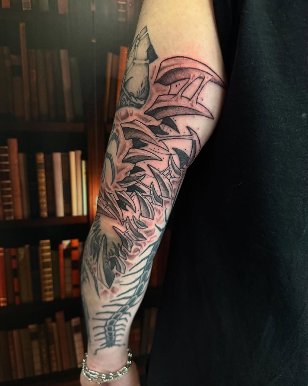 Tattoo by @bennwho_tattoo โ black_and_grey, trash_polka