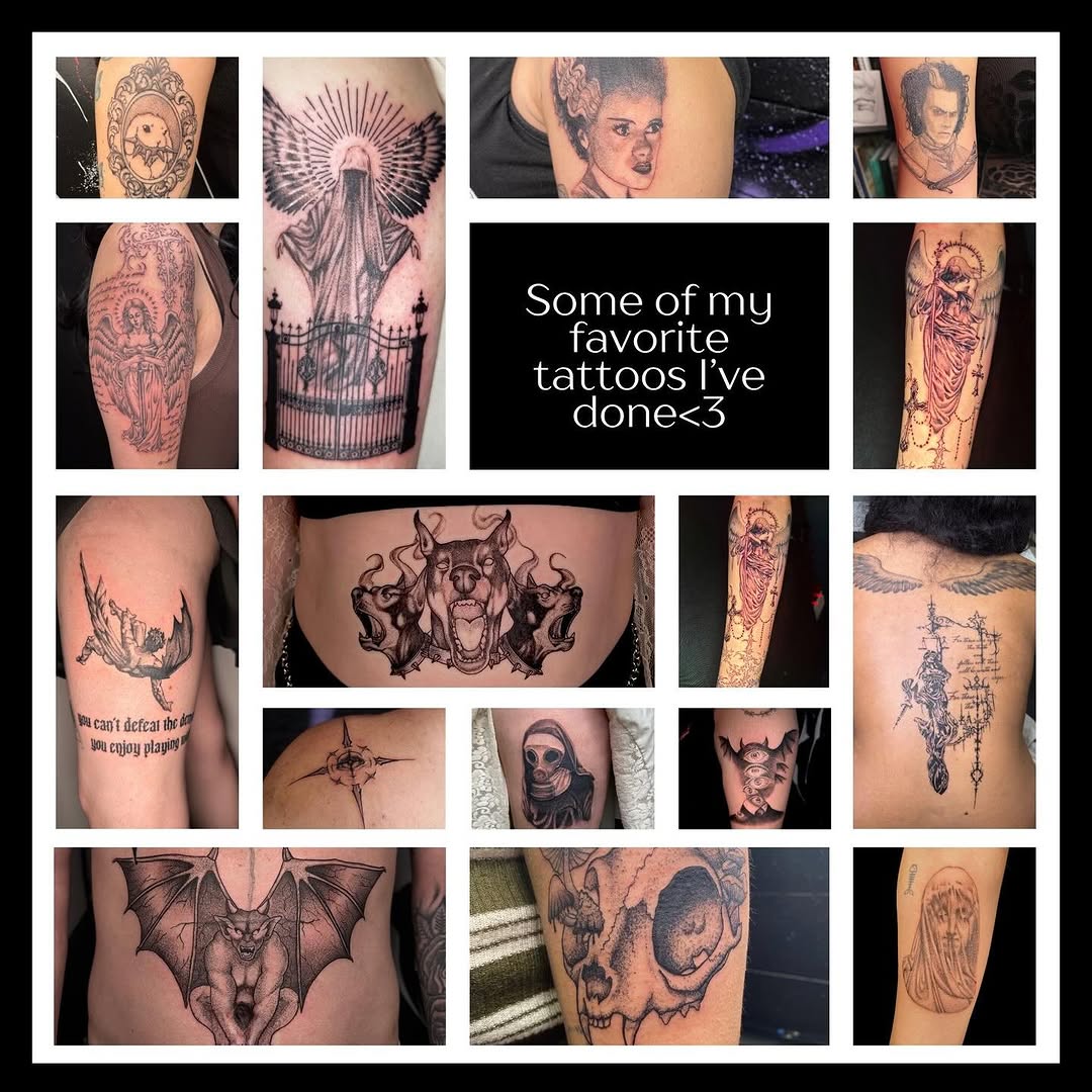 Tattoo by @vampirink.squid โ black_and_grey, realism