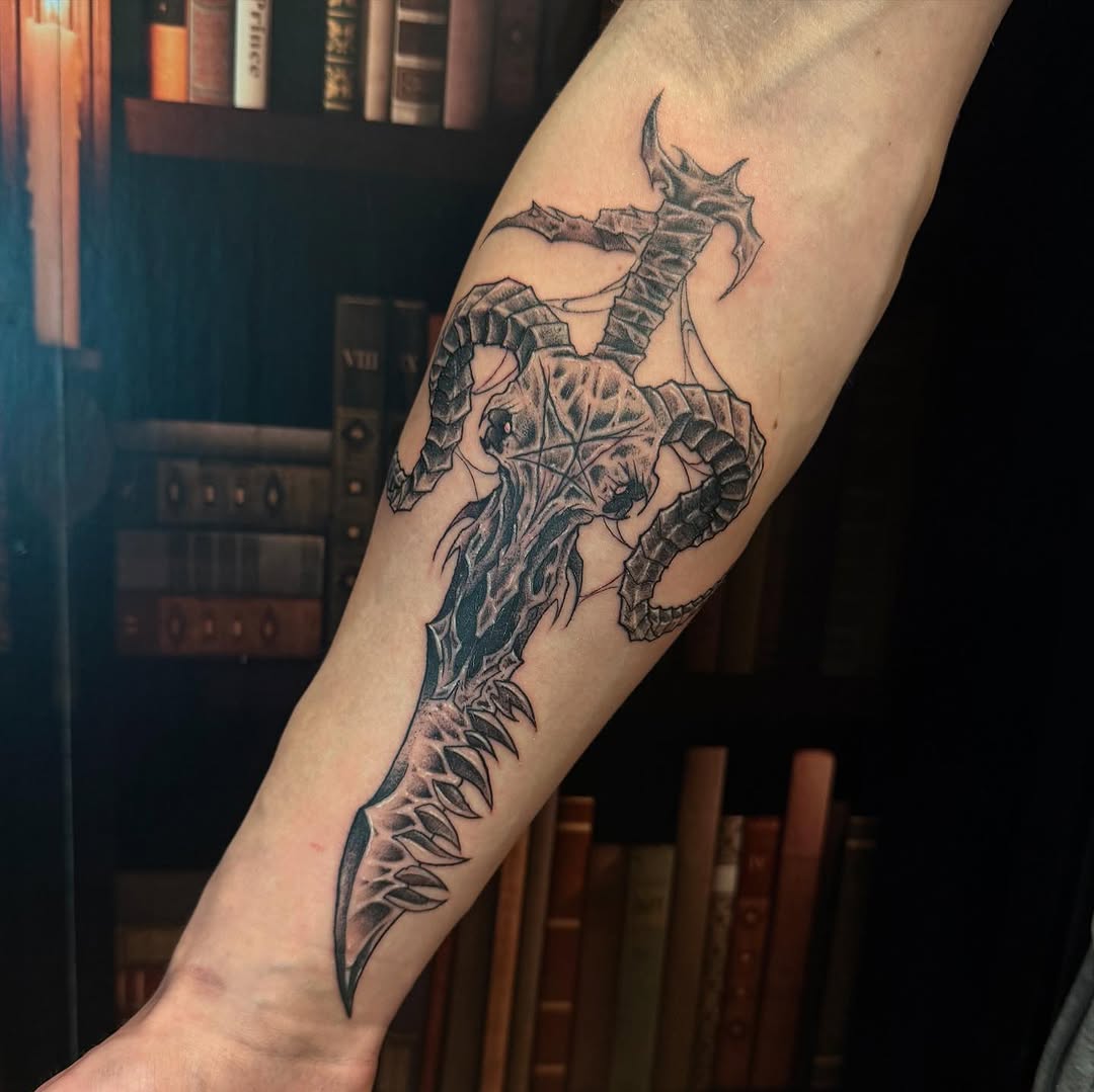 Tattoo by @bennwho_tattoo โ dark_realism, black_and_grey