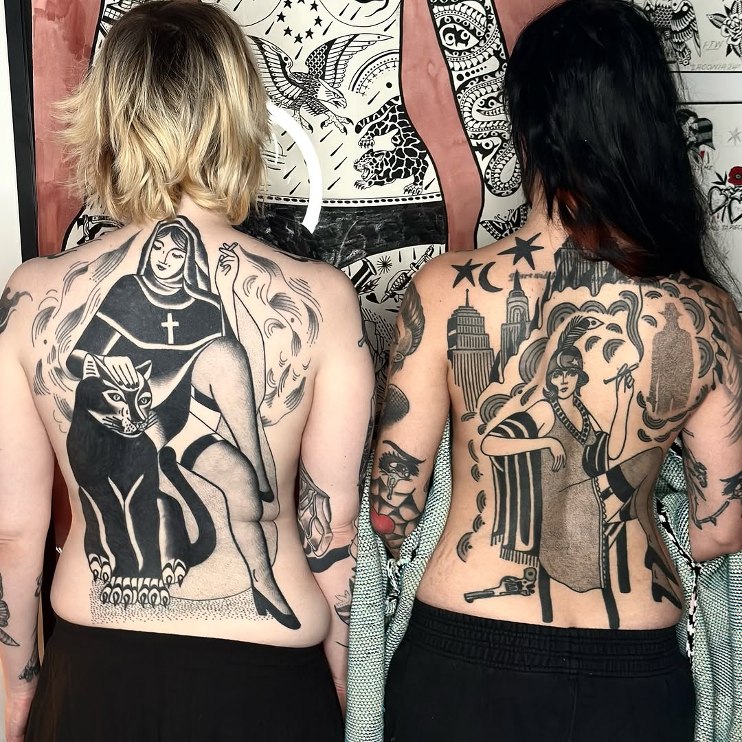 Tattoo by @darkcherry__ โ blackwork