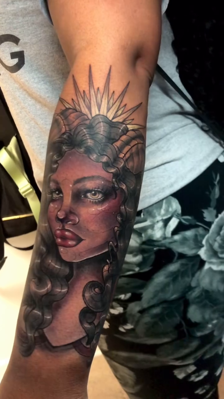 Tattoo by @iamcanada — realism, black_and_grey
