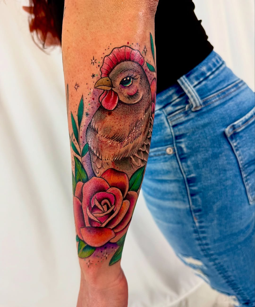 Tattoo by @jerryluckycat — illustrative, new_school