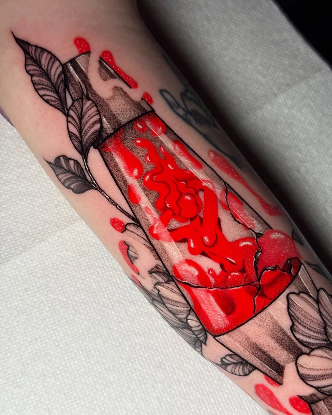 Tattoo by @doomedtattoo — trash_polka, black_and_grey